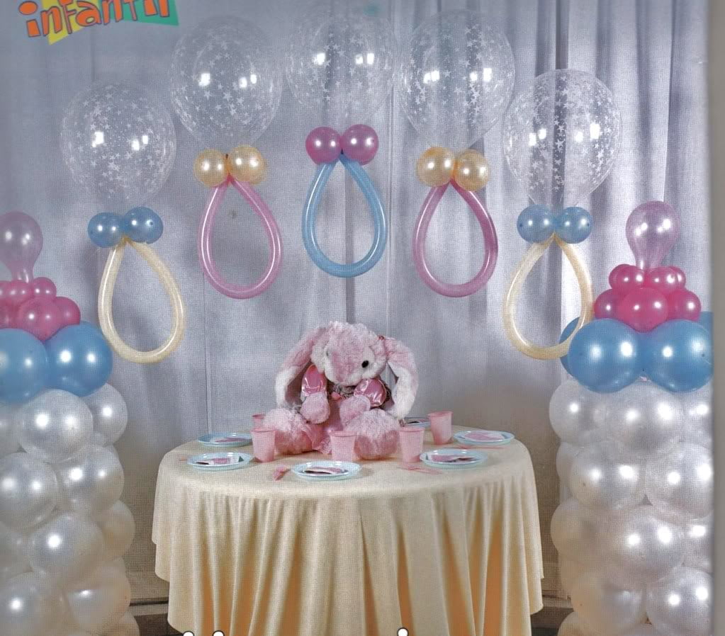Decoraciones con globos para Baby Shower - Dale Detalles
