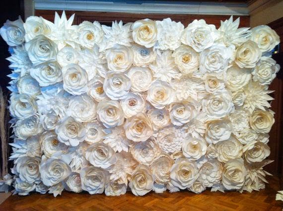 decoración con flores gigantes de papel13