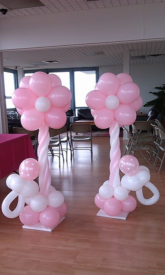 decoración con globos para baby shower27