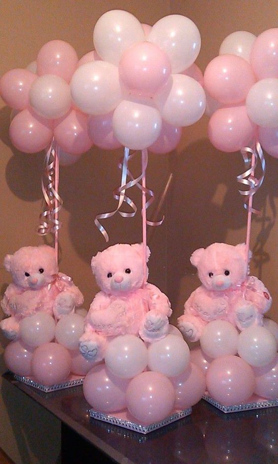 decoración con globos para baby shower28