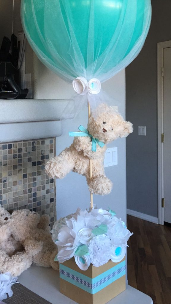 decoración con globos para baby shower29