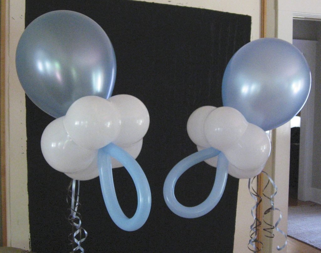 decoración con globos para baby shower3