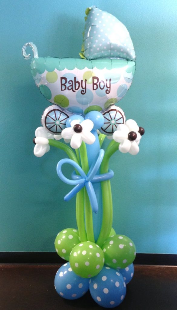 decoración con globos para baby shower30