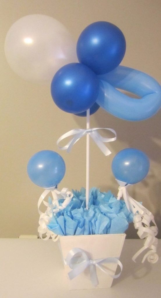 decoración con globos para baby shower36