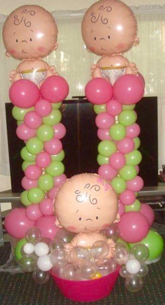 decoración con globos para baby shower7