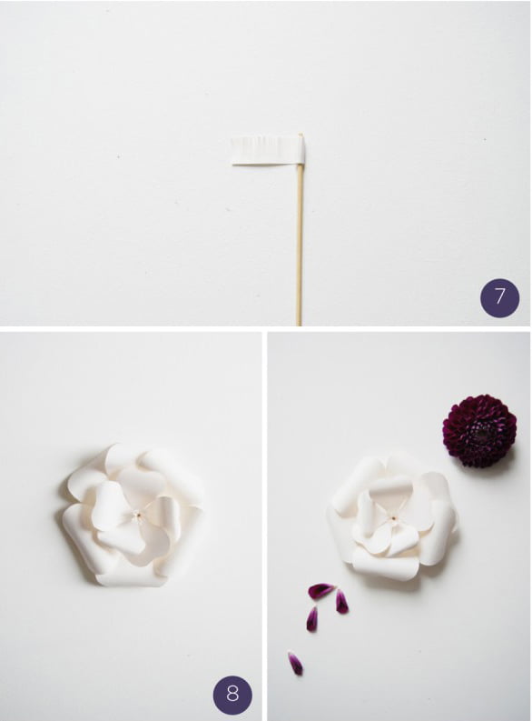 flor de papel molde6-4