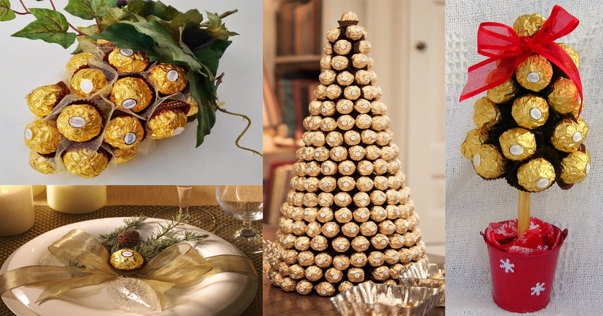 Ideas para obsequiar chocolates Ferrero Rocher en Navidad - Dale Detalles