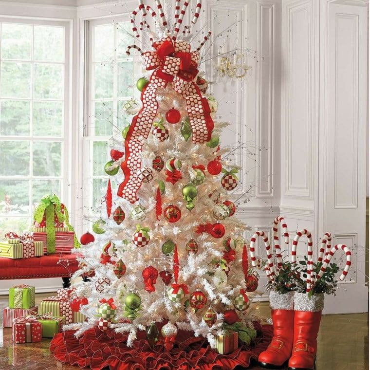 Decoración para árboles de Navidad blancos - Dale Detalles