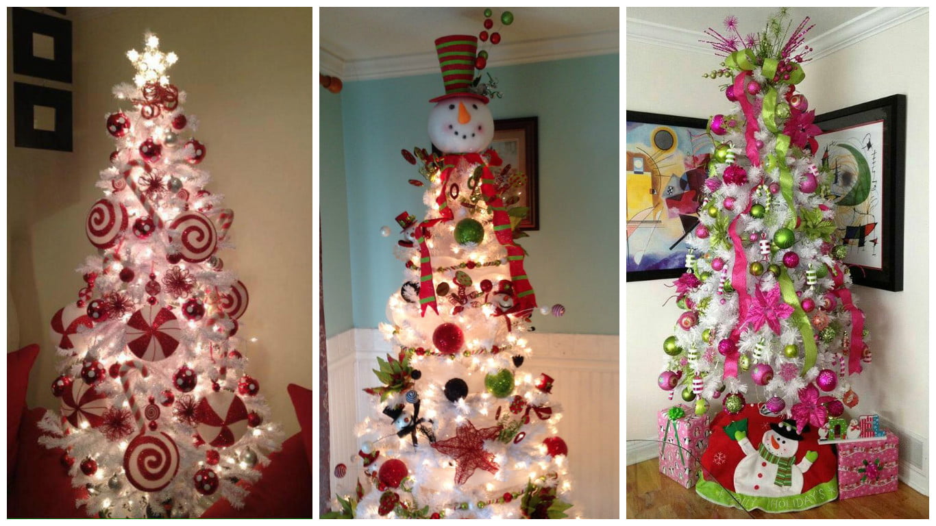 Decoración para árboles de Navidad blancos - Dale Detalles