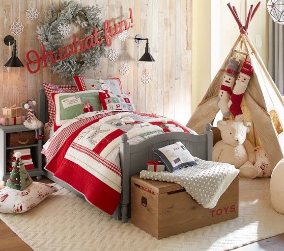 Decoración navideña para dormitorios infantiles