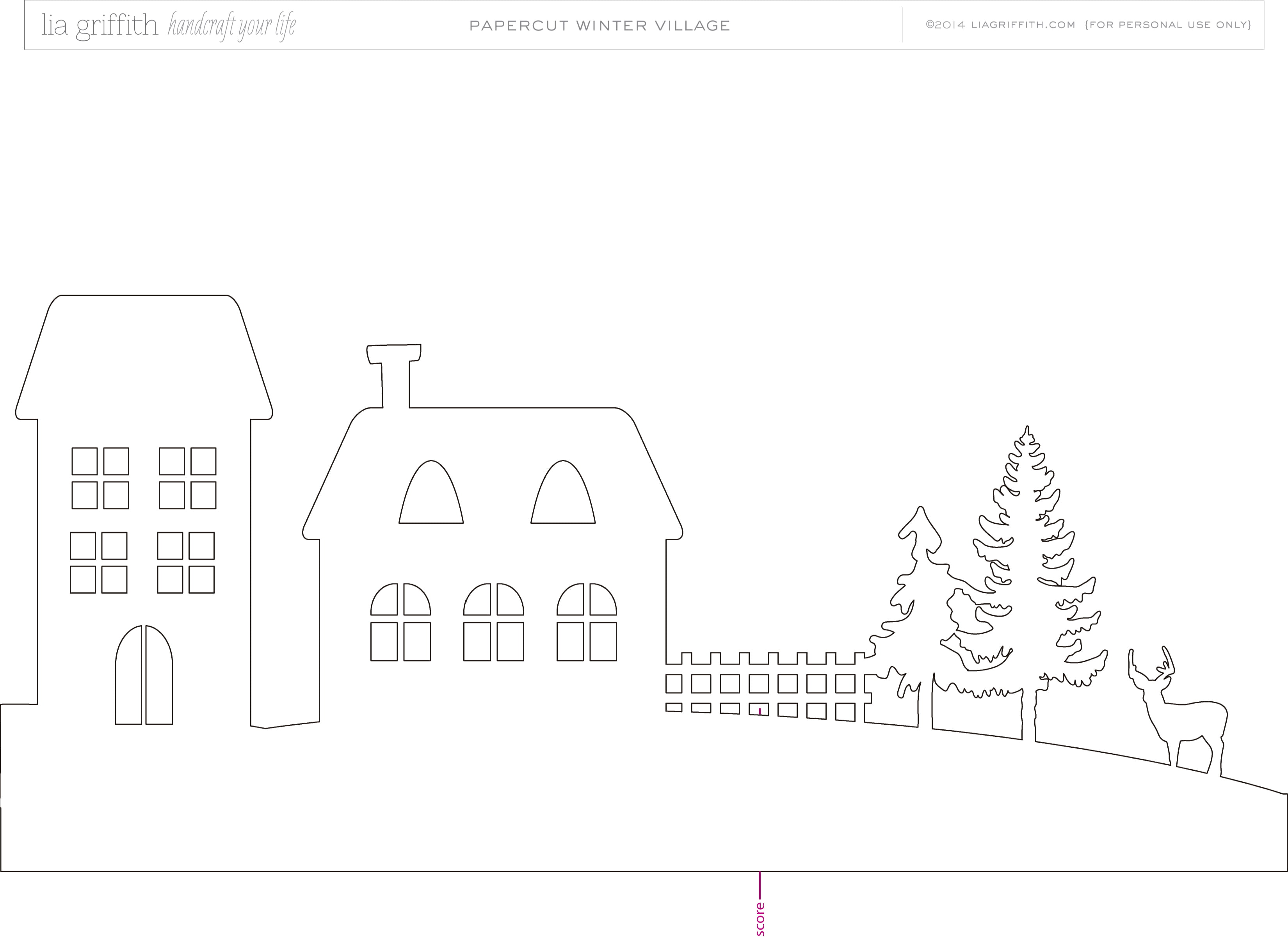Villas navideñas de papel – Dale Detalles