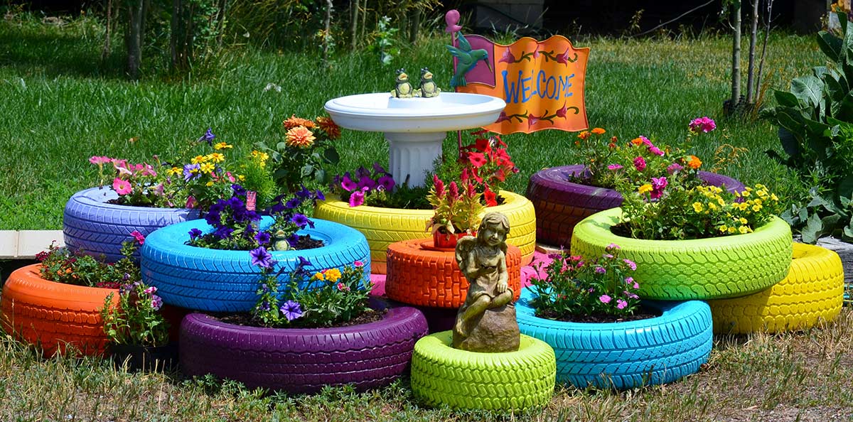 Pequeño honor Melancólico Recicla tus llantas o neumáticos para darle vida a tu jardín - Dale Detalles