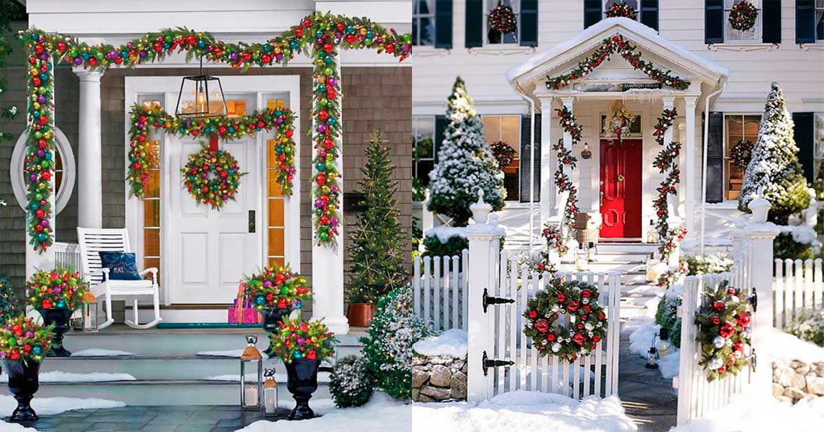 Caracterizar Me gusta Mes Decoración navideña para fachada de casa - Dale Detalles