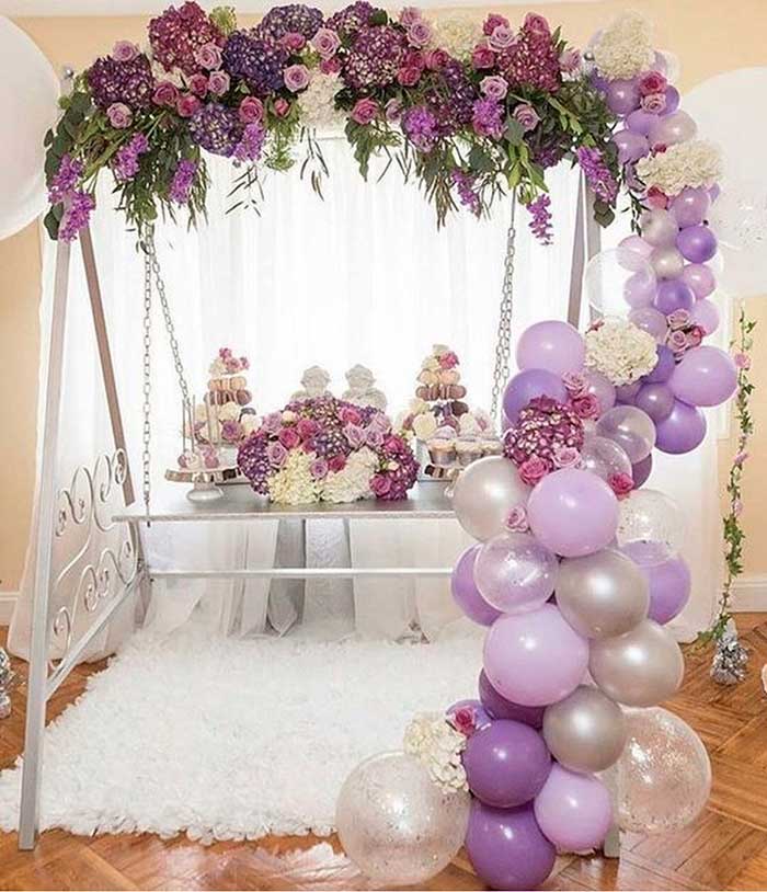 20 hermosas ideas de decoración con flores y globos - Dale Detalles