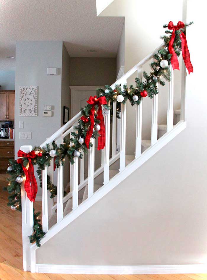 escaleras navideñas