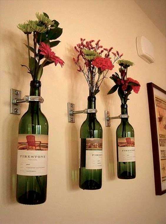 ideas para reutilizar botellas de vidrio